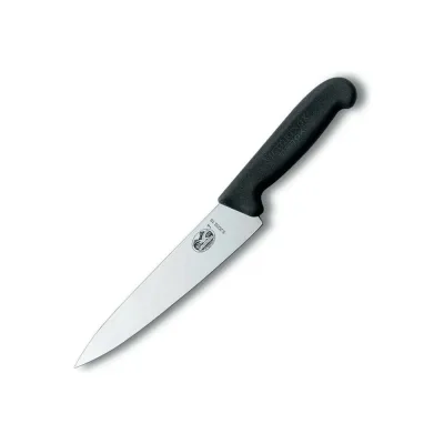 Разделочный нож Victorinox лезвие 19 см, черный 5.2003.19