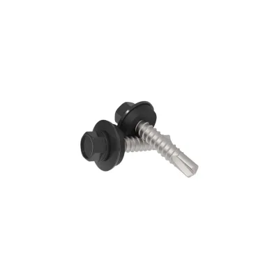 Винт-саморез сверлоконечный FACHMANN 500 шт. LDRP-EPDM-4,8x35 мм RAL9005 08.074