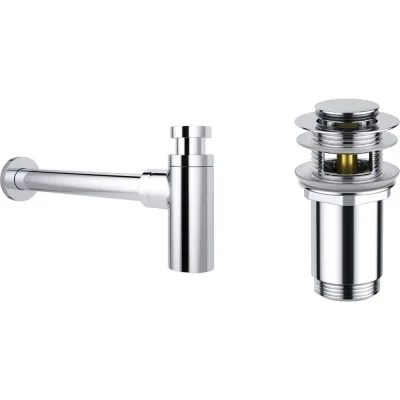 Сифон для раковины с донным клапаном Wellsee Drainage System 182104001