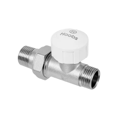 Клапан термостатический Hoobs с преднастройкой, прямой 1/2"х1/2"ЕК HB-156805840