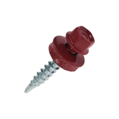 Саморез кровельный Стройметиз 4,8х51 RAL 3005 (винно-красный) (уп.180 шт) контейнер 2145110180