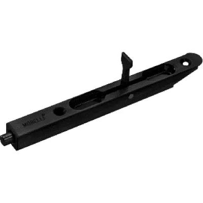 Шпингалет MORELLI OL160 BL, торцевой, скругленный, цвет - черный 9017068