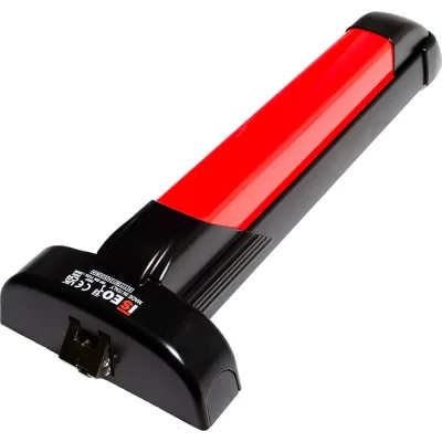 Механизм антипаник клавишный Doorlock PD900FR-PUSH 1170 мм, черный/красный, накладной с защелкой, для противопожарных и наружных дверей 77221