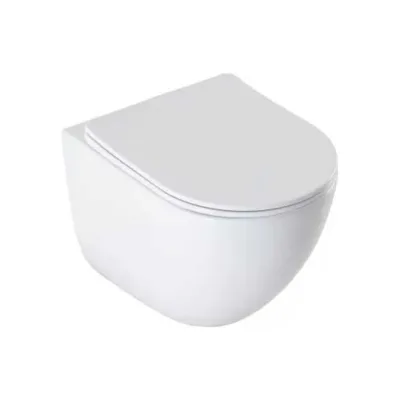 Унитаз подвесной Aquanet EcoVortex Tornado с сиденьем (Soft Close-SLIMSEAT) 505х360мм (348039) 00348039