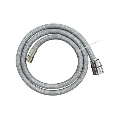 Шланг для смесителя с выдвижным изливом Melodia della vita KITCHEN 1/2"хM15х1, d12 мм, L150 см, серый MKP29001BL 18661
