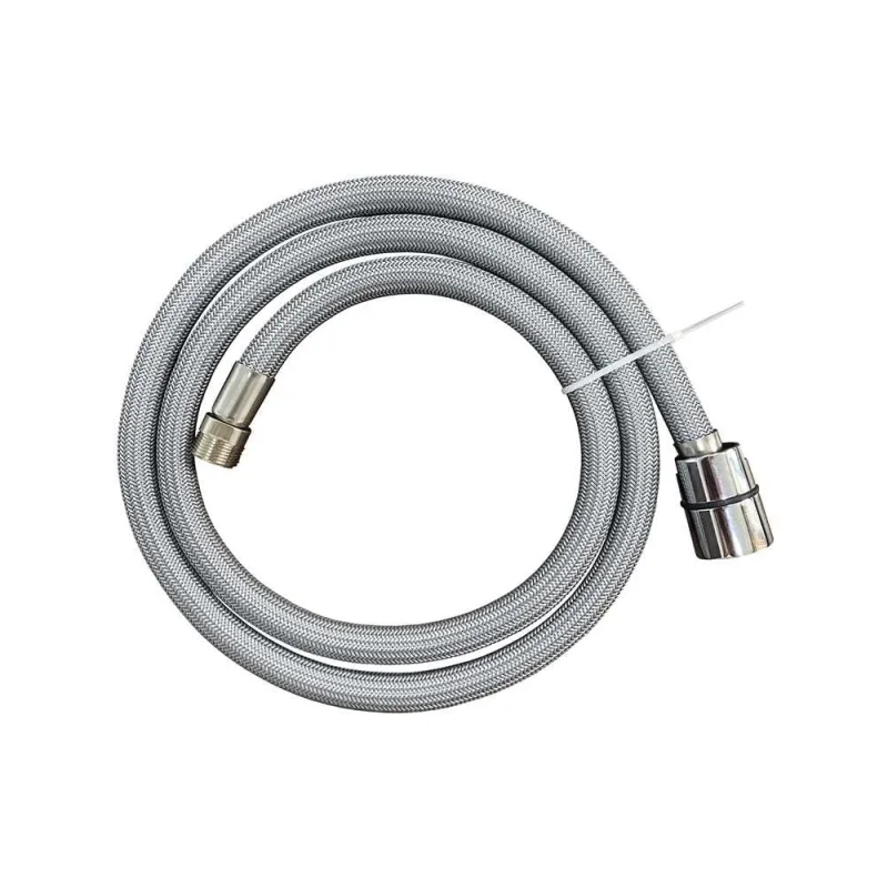 Шланг для смесителя с выдвижным изливом Melodia della vita KITCHEN 1/2"хM15х1, d12 мм, L150 см, серый MKP29001BL 18661