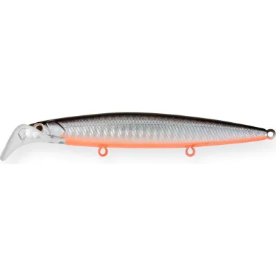 Воблер Strike Pro Scooter Minnow 110F цвет: A70-713 Black Silver OB EG-186F#A70-713