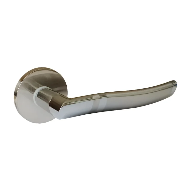 Ручка раздельная Trodos "77" серия 06 slim, никель/хром 204422