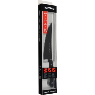Нож кухонный Samura SHADOW малый Шеф с покр. Black-coating 166 мм, AUS-8, ABS пластик SH-0083/K