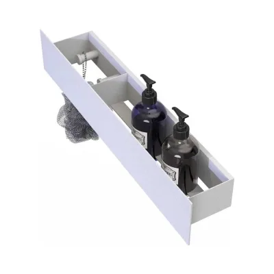 Полка Граф Держалкин Skyline patron 50x9.2x9, крючки слева, белая Fl-sky-pa50л-б