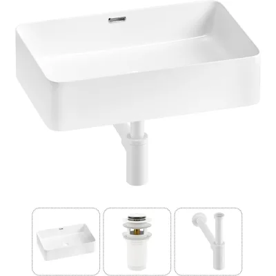 Комплект Wellsee 3 в 1 Lavinia Boho Bathroom Sink накладная раковина 55x37 см 20215230R