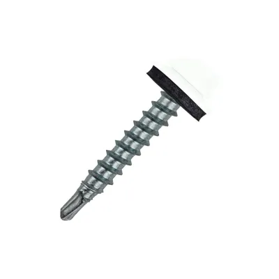 Саморез кровельный Stalmax LSR-W 4,8х19 (RAL 9003) сверло №2 для металлической обрешетки с EPDM шайбой (арт. 10302) оцинкованная сталь (уп. 250 шт) 10302-023