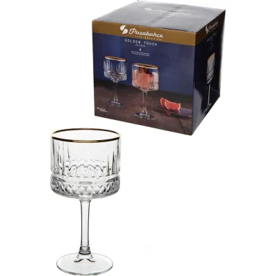 Бокал Pasabahce PSB 500 мл 4 шт. ELYSIA GOLDEN TOUCH 440437
