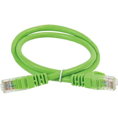 Шнур коммутационный кат.5е utp 0,5м зеленый GENERICA PC02-C5EU-05M-G