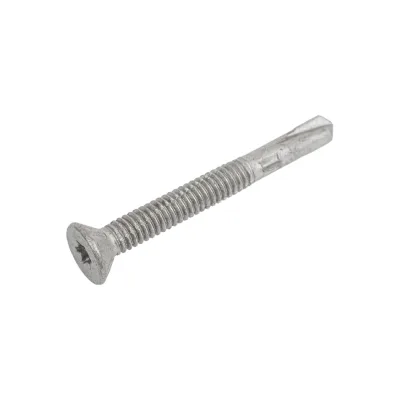 Саморез флюгель boltnn.ru дерево-металл с крыльями и насечкой 5.5x50 Torx, потайной цинк-ламель серый 100 шт 4687206930940