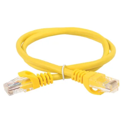 Шнур коммутационный кат.5е utp 3м желтый GENERICA PC05-C5EU-3M-G