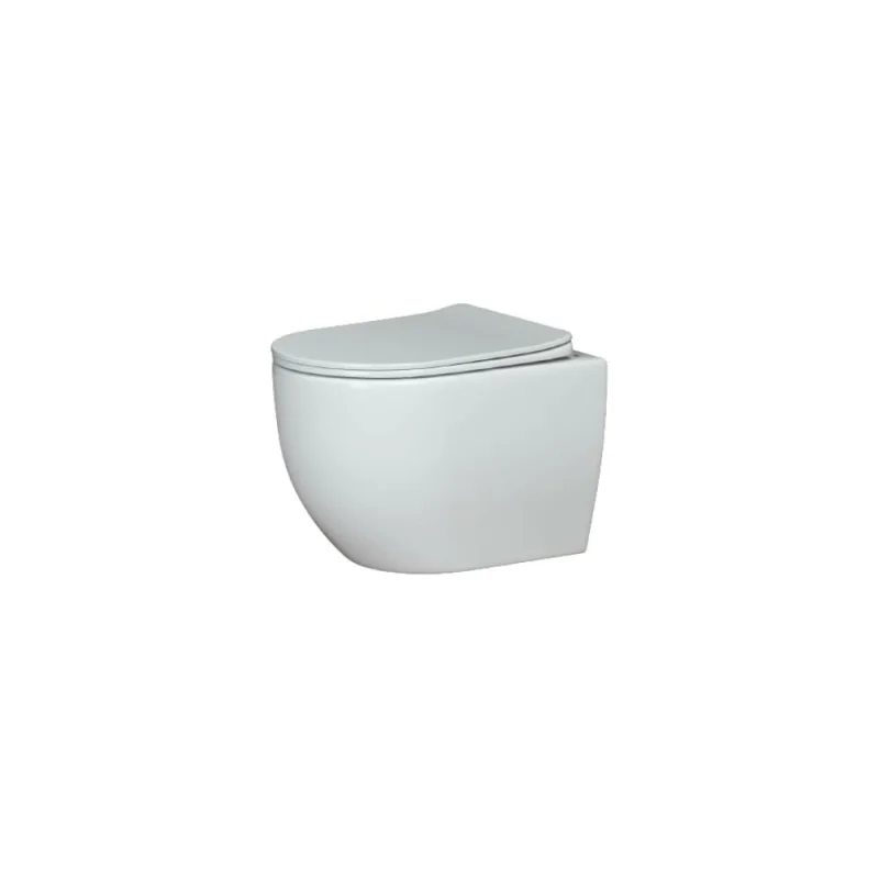 Подвесной унитаз Ceramicanova MIA Rimless с крепежом, с сиденьем-крышкой с микролифтом CN1805