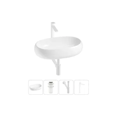 Комплект Wellsee 4 в 1 Lavinia Boho Bathroom Sink накладная раковина 56x33 см 20215090R