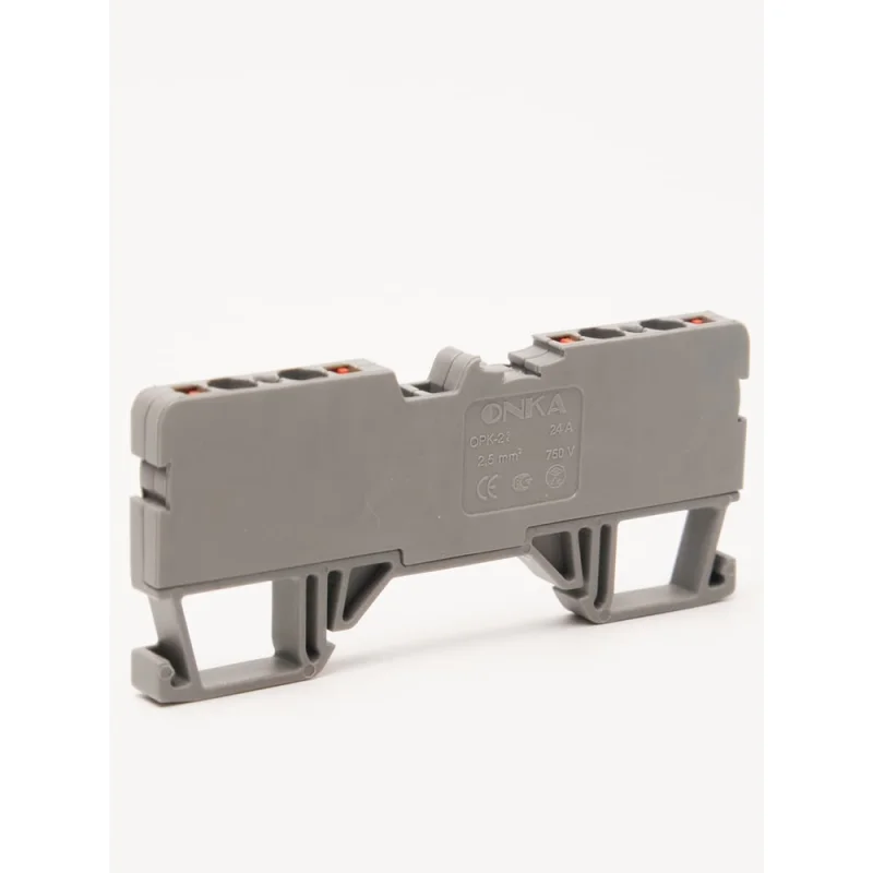 Клемма пружинная Onka OPK-2IN/2OUT-2,5, 2,5 кв мм (серый), 4-х выводной 1020275