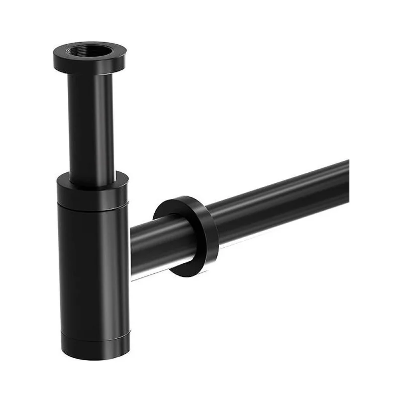 Сифон для раковины Santi Line чёрный матовый SL-115