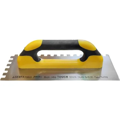 Гладилка зубчатая с пластмассовой ручкой Serfa 30 см 10x10 TOUCH код 187