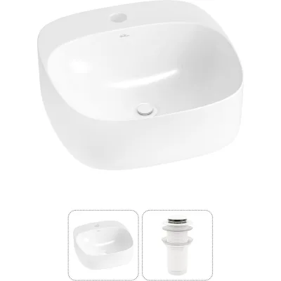 Набор Wellsee 2 в 1 Ideal накладная раковина 42x42 см 20214082R