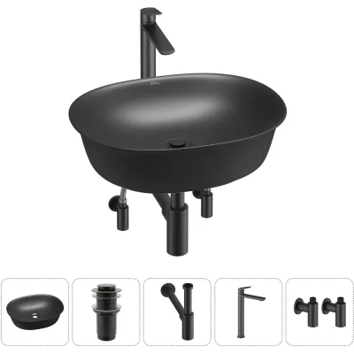 Набор Wellsee 5 в 1 Brillant iCon накладная раковина 50x40 см 20214641R
