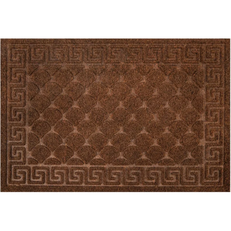 Коврик придверный ЛЮБАША 40x60см ВЕНГЕ грязезащитный 430гр/м2, фактурный рисунок ЧЕШУЙКИ 701059