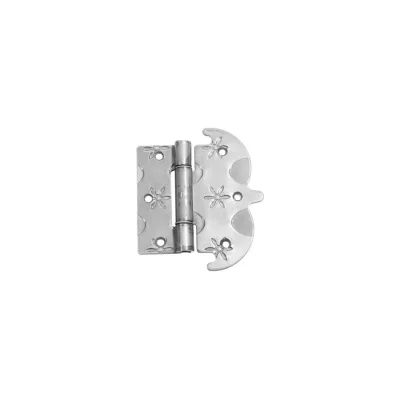Петля фигурная DOMART 130x110 кованая, черненое серебро серия Кострома 4660046004408