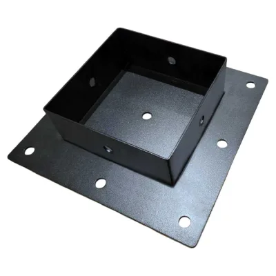 Оголовок для сваи усиленный, черный, 150х150х60-3 Parallax Параллакс 508BX150150060-OGLU