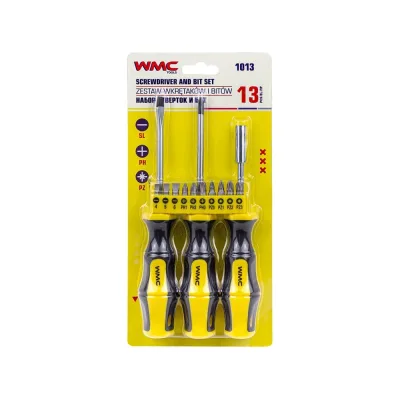 Набор отверток и бит WMC TOOLS 13пр WMC-1013(61015)