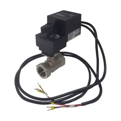 Двухходовой шаровый кран TECHNO HKS225-04DF/230V из нержавеющей стали 304, DN25, резьба G1, с электроприводом 4 Нм, 220 В, управление открыто/закрыто 660252
