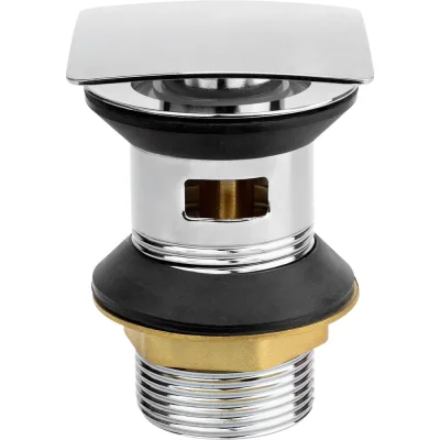 Донный клапан для раковины MPF 1.1/4" с переливом, выпуск для сифона ИС.110753