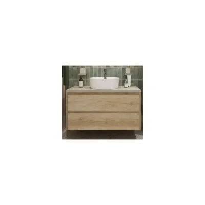 Подвесная тумба со столешницей и накладной раковиной BelBagno KRAFT 80 KRAFT80RNN-KEPMCO-1306-SET