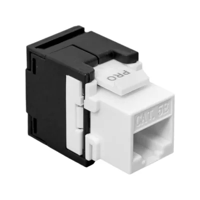 Модуль Keystone EKF teracom pro cat.5e неэкранированный 110 idc 180 градусов самозажимной (toolless) черный TRP-KSTN-T180D-5EUTP-BLK