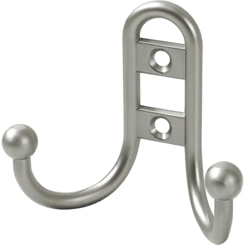 Крючок MF R15, 2-х рожковый, никель матовый 10812v