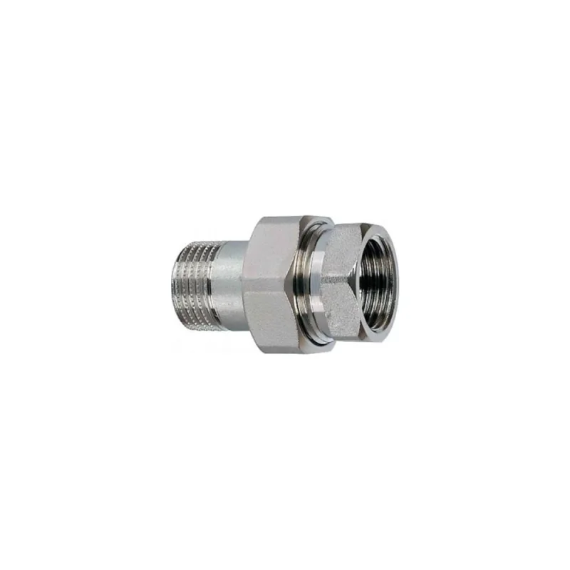 Соединение разъемное (американка) DN.ru НР-ВР-304-PTFE 1 1/4 Ду32 Ру20 с упл. под гайкой, НР/ВР, BSPT/BSPP D270-20274