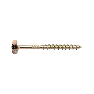 Саморез конструкционный STALMAX LSC-W 8,0х160 c прессшайбой и шлицем TORX (арт. 12002) желтый цинк (уп. 50 шт) 12002-023