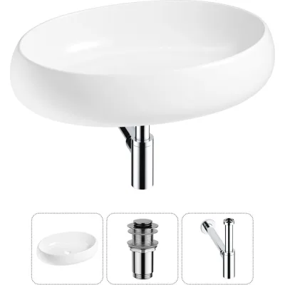 Комплект Wellsee 3 в 1 Lavinia Boho Bathroom Sink накладная раковина 60x40 см 20215099R