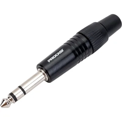 Разъем PROCAST cable TRS-6.3/6/M/S TRS Jack 6,3mm male, STEREO/BALACE, черный НФ-00000429