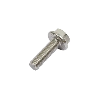 Болт DINFIX DIN 6921 с шестигранной головкой с фланцем с зазубринами 5x12 А2 нержавеющая сталь, 4 шт. 00-0005197