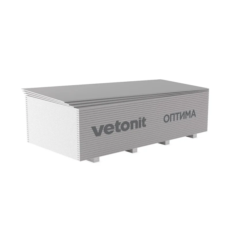 Гипсокартон Vetonit (Gyproc) Оптима Лонг 3000х1200х12,5 мм