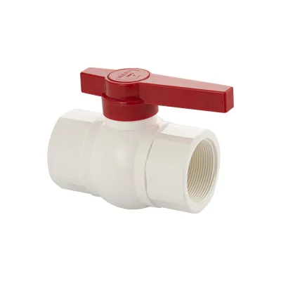 Кран шаровый Санакс 2" г/г, резьбовой, ручка-рычаг, серия МАК, из ПВХ (PVC-U) пластика, цвет БЕЛЫЙ. 478