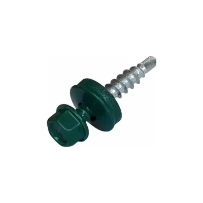 Кровельный саморез ARNO INDUSTRIES 5,5х25 1кг для крепления кровельных материалов RAL6005 зеленый мох AB5305502565D07