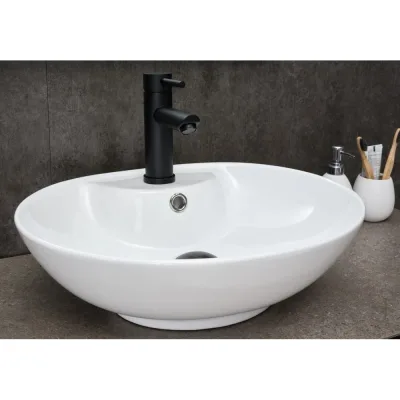 Раковина накладная Gid N9005 белая 51x41x15 51206