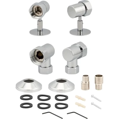Комплект SMT 1х3/4 г/г с отражат. и эксцентриком хром, SMT797/2SCH100510CN