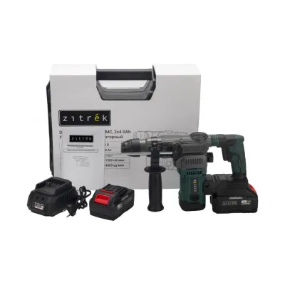Перфоратор аккумуляторный Zitrek DESTROYER 20 PRO в кейсе, 20В, 2x4.0Ач 085-1092