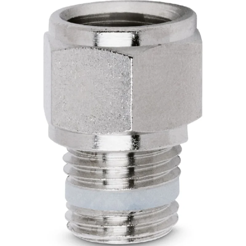 Фитинг резьбовой с уплотнительным кольцом S2520 3/8-3/8 Camozzi 51-2520-5858
