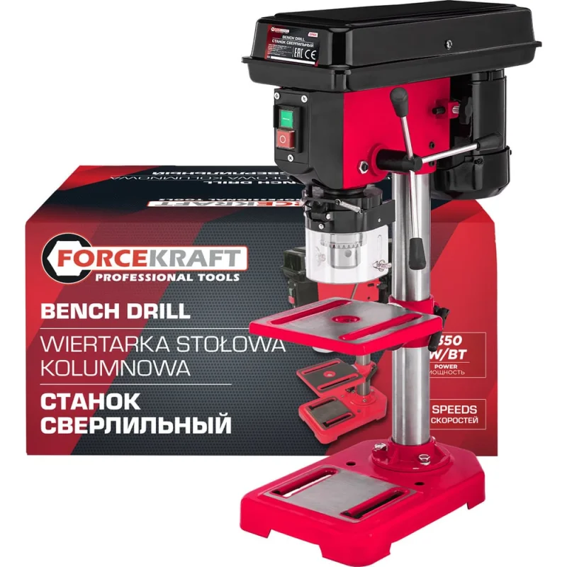 Станок сверлильный Forcekraft 350 Вт FK-DP8A, 65455