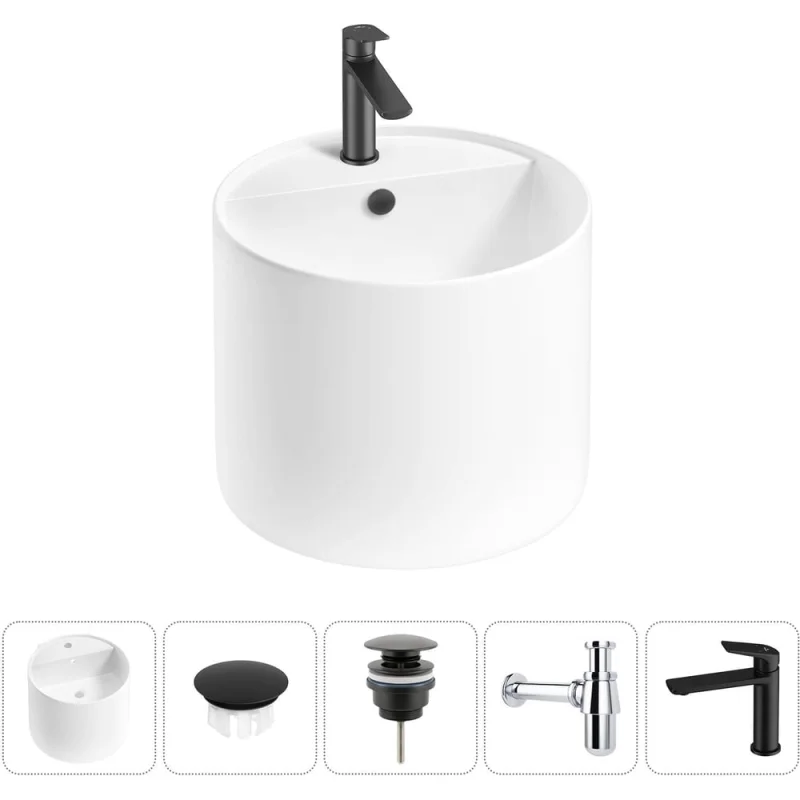 Набор Wellsee 5 в 1 M1 Limited Edition подвесная раковина 45x45 см 20217274R
